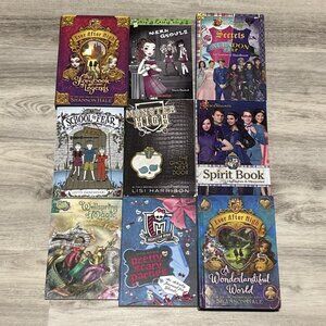 Monster High Ever After High Book Lot of 9 Middle School Mix Hardcover Paperback
